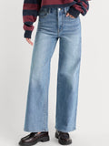 Good Waist Palazzo Ankle Jeans in Cedarwick