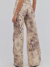 Alter Ego Wide Leg Jean in Snow Leopard