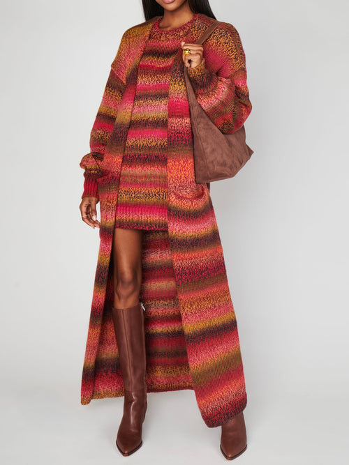 Edith Cardigan in Mood Ring Knit