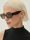 Bethnall Oval Sunglasses in Tortoise