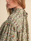 So Yoked To See You Blouse in Cream Garden