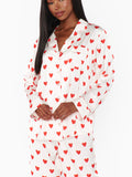 Classic PJ Set in Queen of Hearts Silky