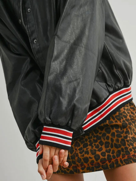 End Game Bomber in Black & Red