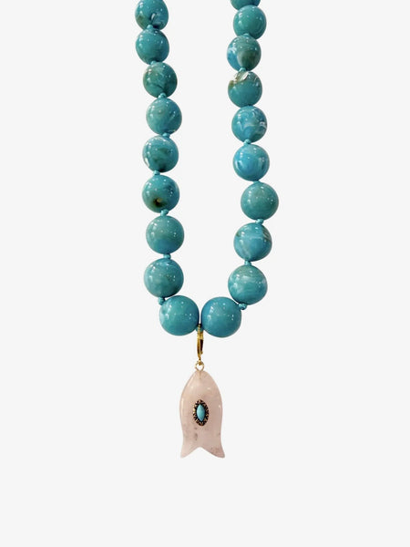 Kiawah Beaded Fish Necklace