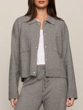 Slowdown Sweater Jacket in Heather Grey