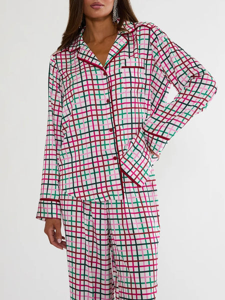 Livy & Connie PJ Set in Sprinkle Cookie Plaid