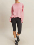 Drop Shoulders Not Names Tee in Taffy Pink