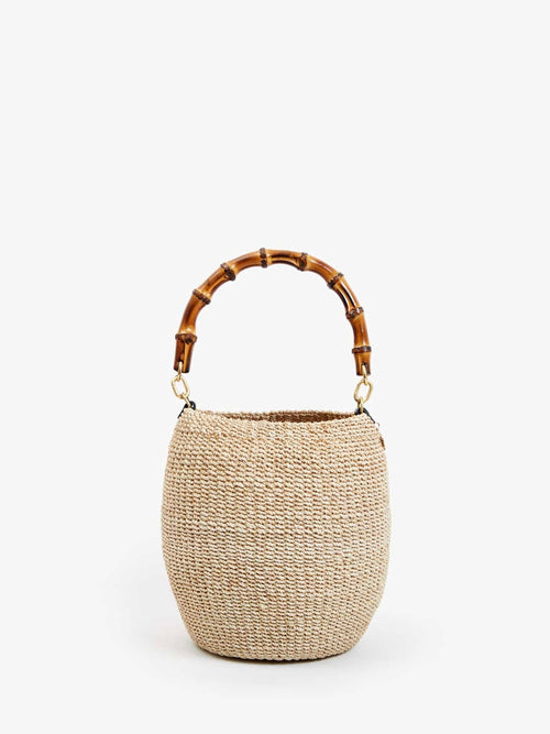 Pot de Miel With Bamboo Handle in Cream