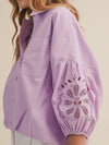 Top With Bubbly Blouse in Sweet Lilac