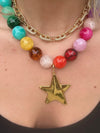 Brookie Chunky Beaded Star Necklace