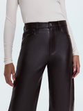 Eli Faux Leather Pant in French Roast