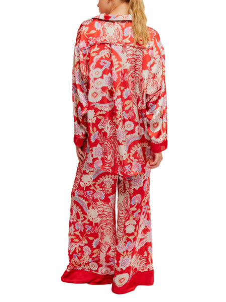 FP Dreamy Days Pajama Set in Flame Red Combo