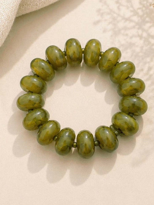 Bauble Stretch Bracelet in Green