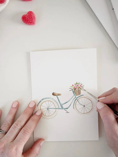 Love Sweet Love Watercolor Notecard Set