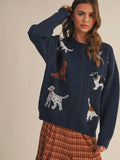 In the Doghouse Cardigan in Navy