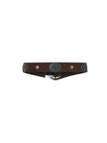 Clandestine Suede Belt in Chocolate