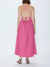 Sadee Dress in Magenta Stripe