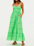 Ruthie Dress in Palm Eyelet