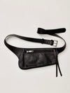 Avalon Leather Sling in Black Leather