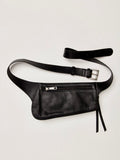 Avalon Leather Sling in Black Leather