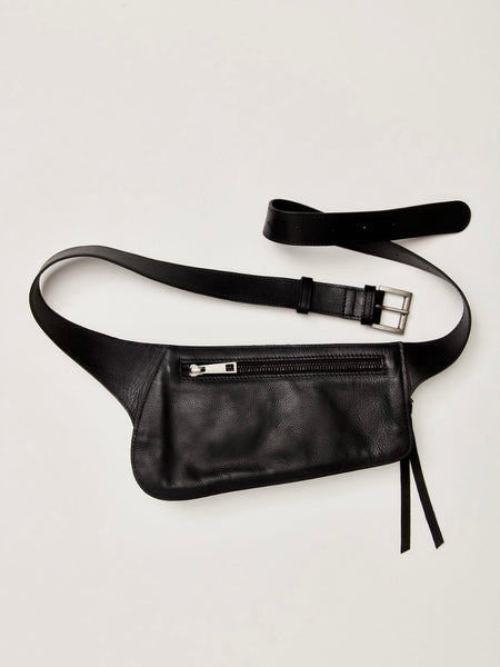 Avalon Leather Sling in Black Leather