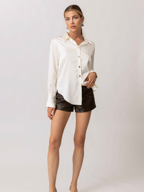 Seymour Button Down in Cream