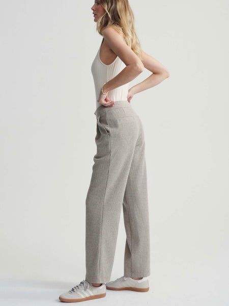 Aberdeen Straight Leg Pant 29 in Taupe Marl