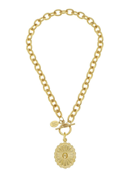 Jane Oval Toggle Chain Necklace