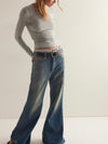 So Soft Seamless Long Sleeve in Heather Grey