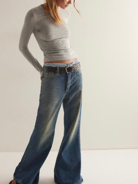 So Soft Seamless Long Sleeve in Heather Grey