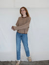 Piper Cardigan in Brown Stripe