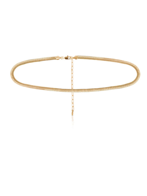 Gold Herringbone Waist Chain