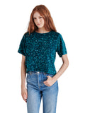 Cressa Sequin Top in Shaded Spruce