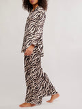 Dreamy Days Pajama Set in Tea Combo Zebra