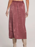 Narissa Midi Skirt in Sangria