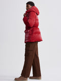 Fullerton Down Jacket in Red Dahlia