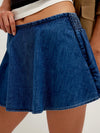 Paradise Found Denim Skort in Mid Indigo