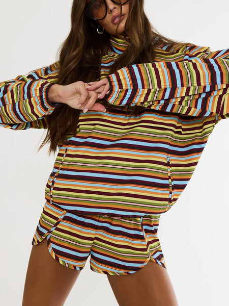 Vespera Top in Paradise Stripe