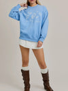 Seaside Oversized Sweatshirt in Blue