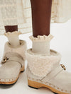 Beloved Waffle Knit Ankle Socks in Ivory