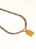 Islay Bobo Natural Stone Necklace in Beige