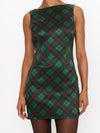 Tori Mini Dress in Mistletoe Plaid