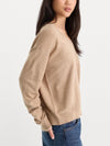 The Cozy V Neck Sweater in Dune Mist