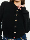 Maggie Cardigan in Noir Knit