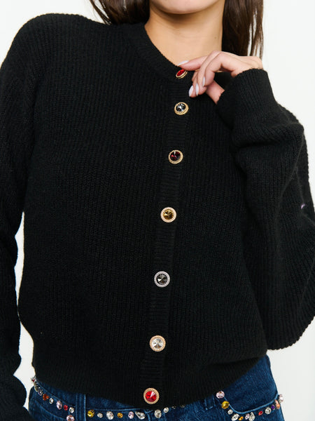 Maggie Cardigan in Noir Knit