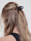 Recycled Plastic Large Loop Claw 2pc in Black & Tort