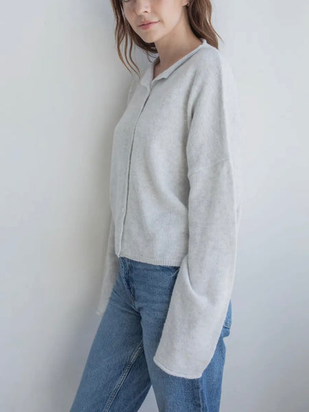 Piper Cardigan in Light Grey