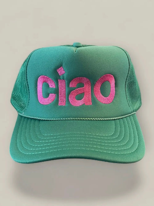 Ciao Trucker Hat in Kelly Green