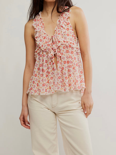 Fearless Knit Tank in Ivory Combo