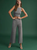 Mirrorball Madness Knit Pant in Silver
